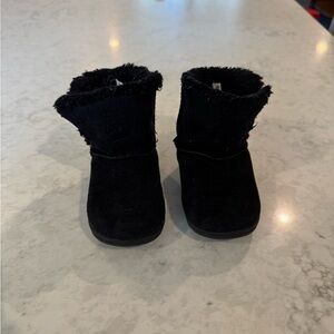 Black Faux Fur Lined Boots - Toddler Size 5